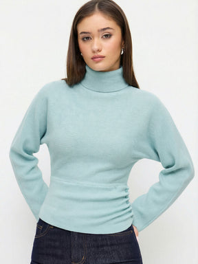 Women's Ribbed Turtleneck Sweater — View 8