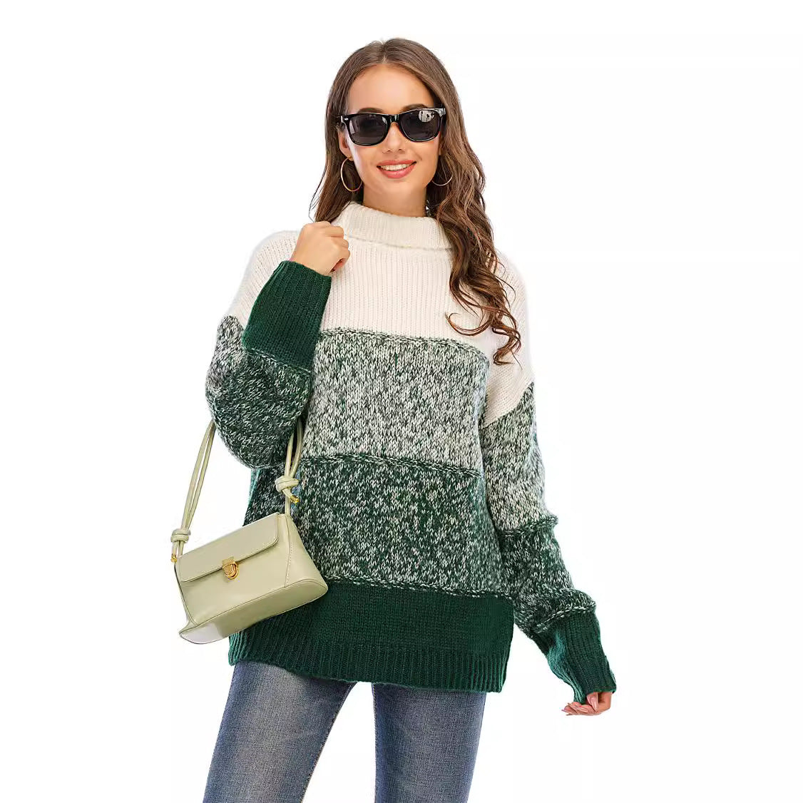 Women's Textured Turtleneck Sweater — View 2