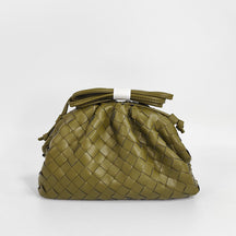 Women's Woven Mini Crossbody Bag in Olive Green by Juana Fashion