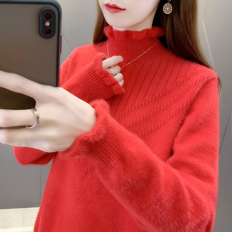 Women's Textured Turtleneck Sweater — View 10