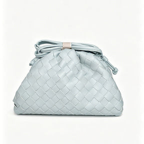 Women's Woven Mini Crossbody Bag in Light Blue by Juana Fashion