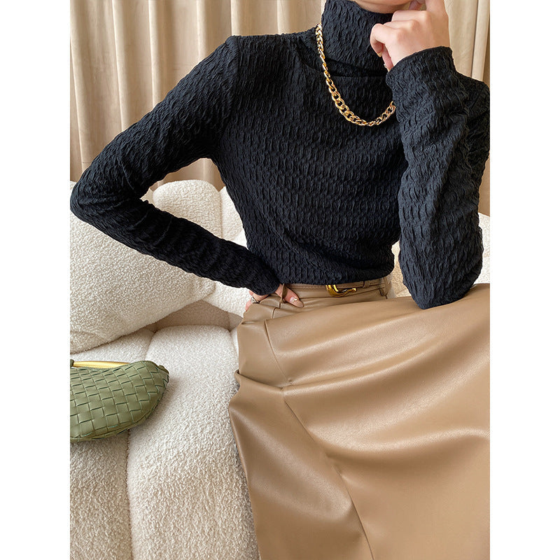 Women's Textured Turtleneck Sweater — View 2