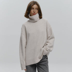 Women's Wool Turtleneck Sweater — View 3