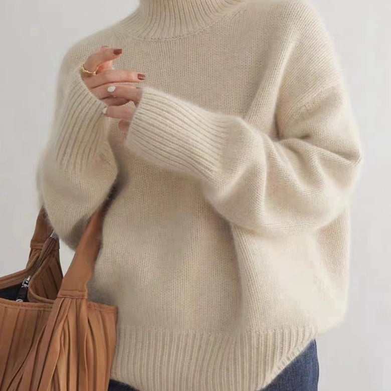 Women's Cashmere Turtleneck Sweater — View 1