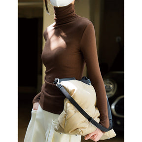 Women's Fitted Turtleneck Sweater — View 2