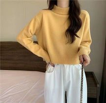 Women's Relaxed Fit Turtleneck Sweater — View 9
