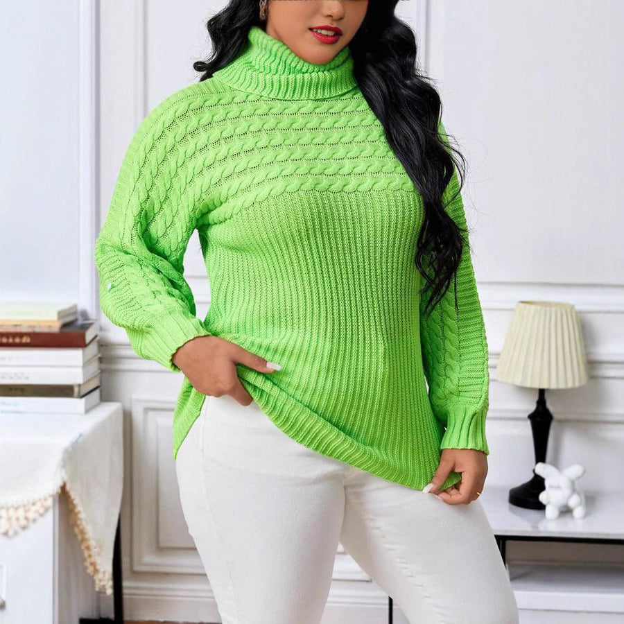 Women's Textured Turtleneck Sweater — View 2