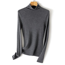 Women's Fitted Fine Knit Turtleneck Sweater — View 8