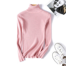 Women's Ribbed Turtleneck Sweater — View 8