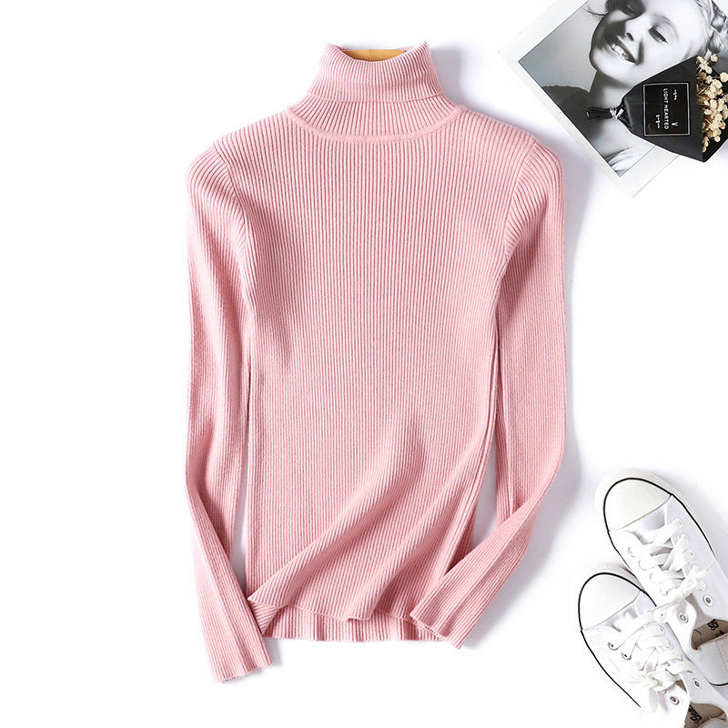Women's Ribbed Turtleneck Sweater — View 8
