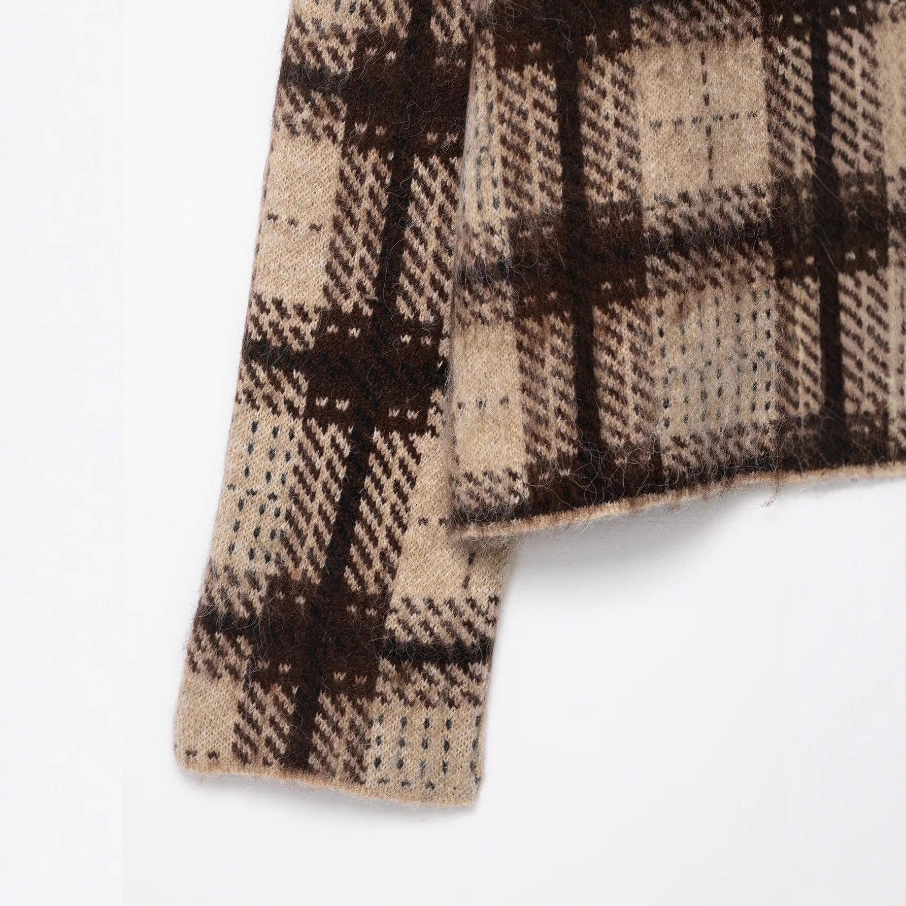 Women's Plaid Turtleneck Sweater — View 4