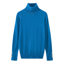 Women's Button Detail Turtleneck Sweater — View 16