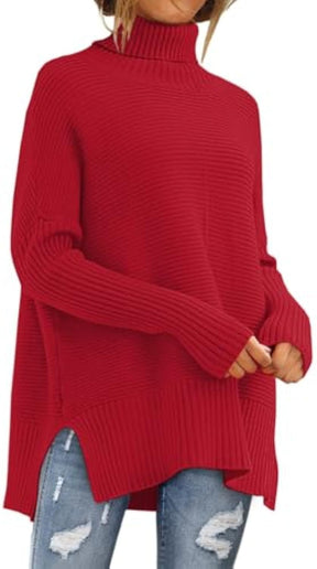 Women's Ribbed Turtleneck Sweater — View 10
