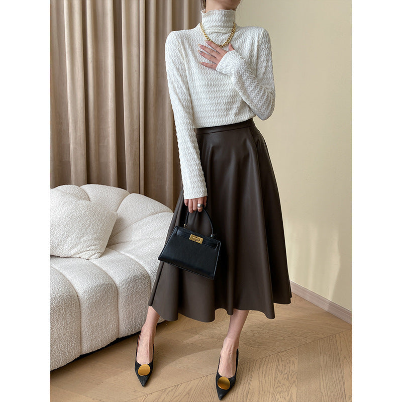 Women's Textured Turtleneck Sweater — View 3