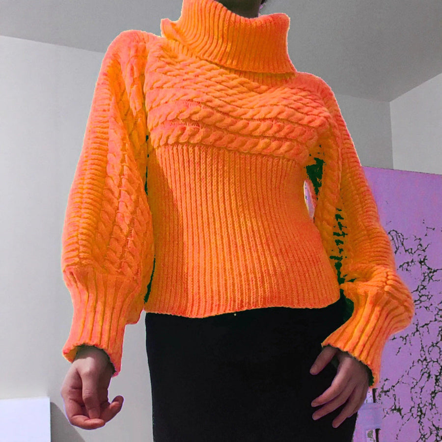 Women's Textured Turtleneck Sweater — View 1