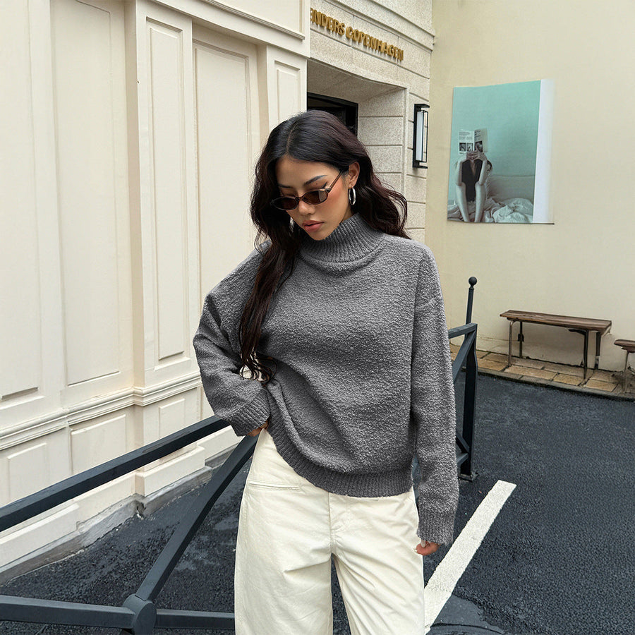 Women's Textured Turtleneck Sweater — View 1