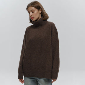 Women's Wool Turtleneck Sweater — View 2