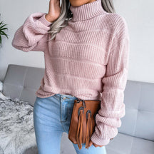 Women's Textured Turtleneck Sweater — View 2