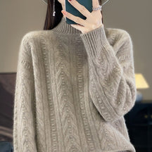 Women's Cashmere Turtleneck Sweater — View 4