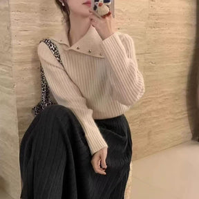 Women's Ribbed Raglan Sleeve Textured Turtleneck Sweater — View 8
