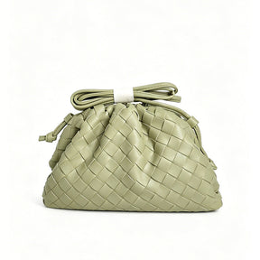 Women's Woven Mini Crossbody Bag in Sage Green by Juana Fashion