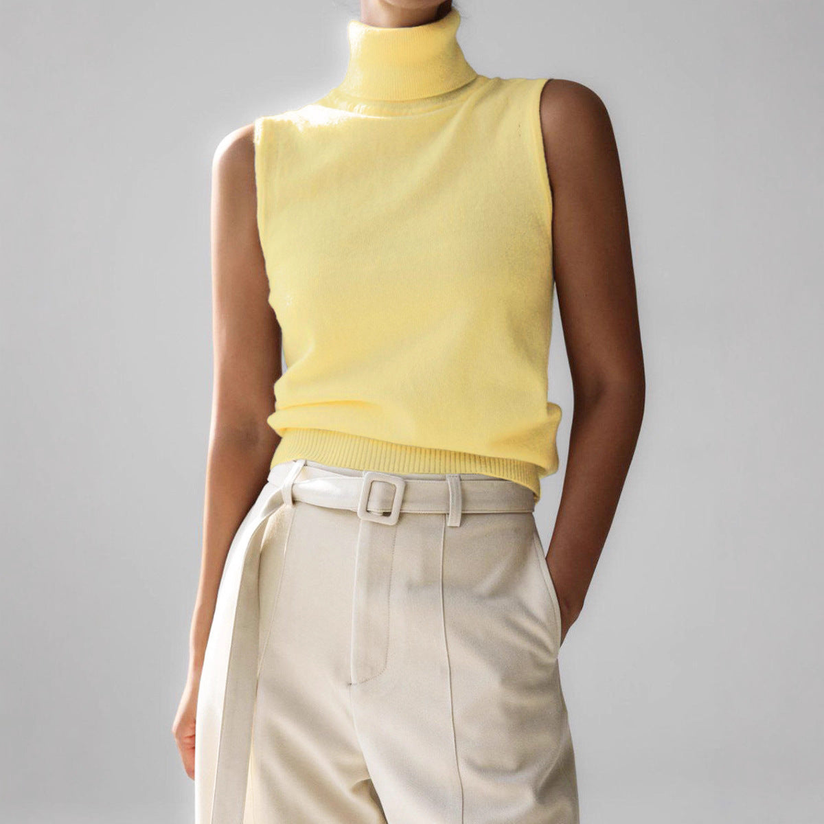 Women's Wool Turtleneck Sweater — View 3