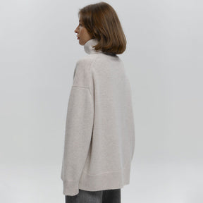 Women's Wool Turtleneck Sweater — View 4