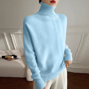 Women's Cashmere Turtleneck Sweater — View 14