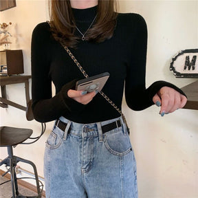 Women's Ribbed Turtleneck Sweater — View 12