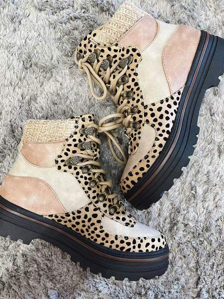 Women's Leopard Print Boots — View 3
