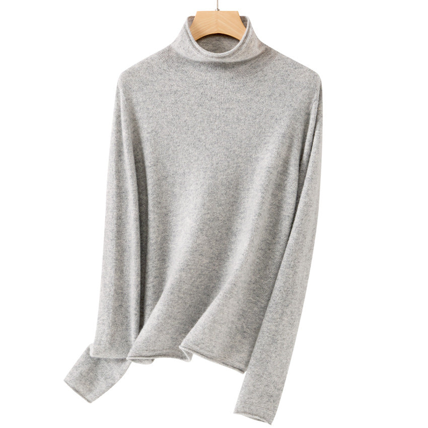 Women's Fine Knit Turtleneck Sweater — View 11