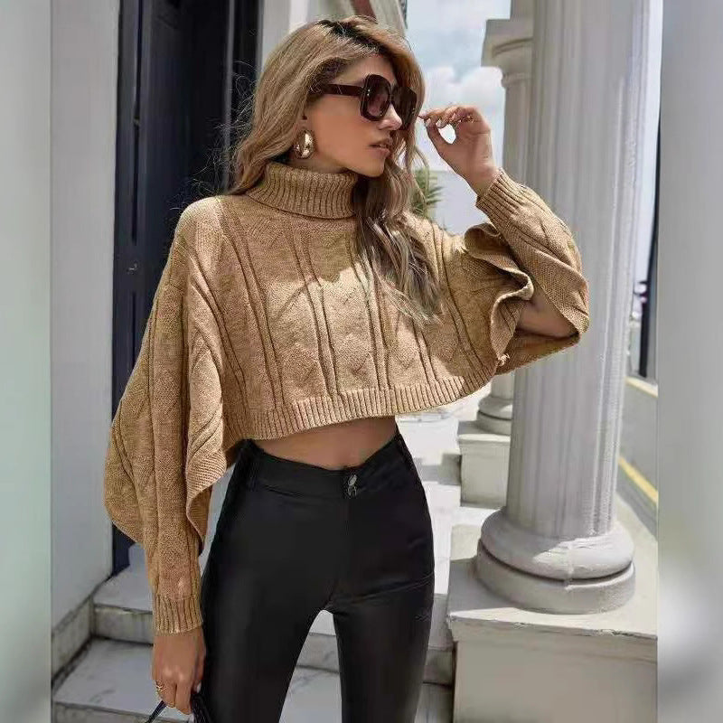 Women's Textured Turtleneck Sweater — View 3