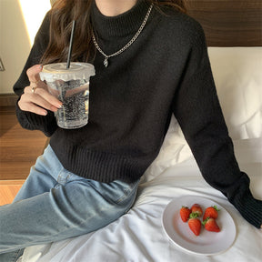 Women's Relaxed Fit Turtleneck Sweater — View 3