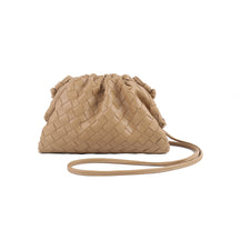 Women's Woven Mini Crossbody Bag in Dark Apricot by Juana Fashion