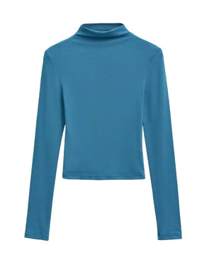 Women's Long Sleeve Turtleneck Sweater — View 2