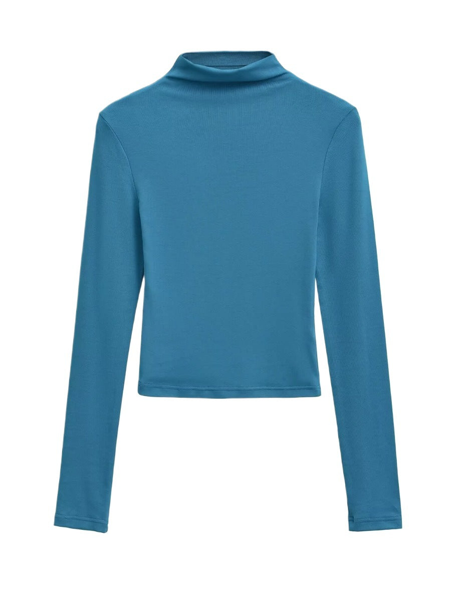 Women's Long Sleeve Turtleneck Sweater — View 2