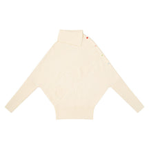 Women's Oversized Cable Knit Ribbed Turtleneck Sweater — View 7