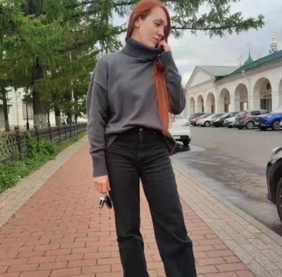 Women's Turtleneck Sweater — View 14