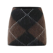 Women's Chunky Knit Geometric Turtleneck Sweater — View 4