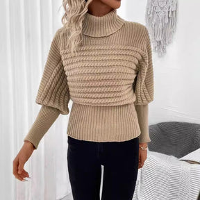 Women's Textured Turtleneck Sweater — View 4