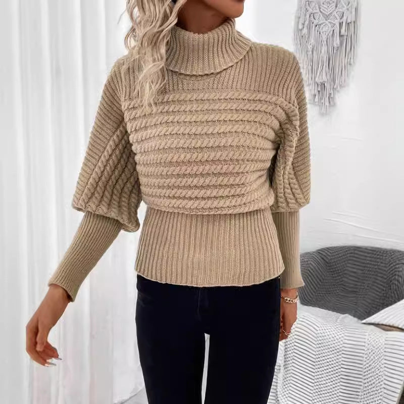 Women's Textured Turtleneck Sweater — View 4