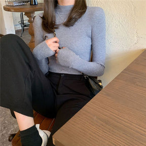 Women's Ribbed Turtleneck Sweater — View 4
