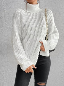 Women's Ribbed Turtleneck Sweater — View 11