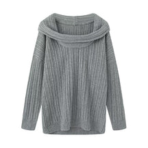 Women's Ribbed Chunky Knit Turtleneck Sweater — View 10