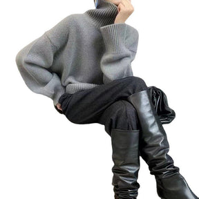 Women's Oversized Turtleneck Sweater — View 5