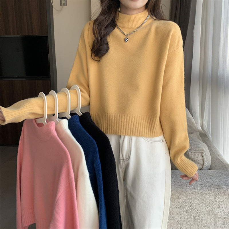 Women's Relaxed Fit Turtleneck Sweater — View 2