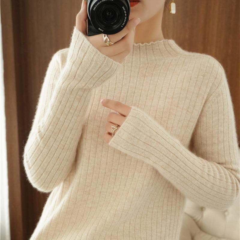 Women's Ribbed Turtleneck Sweater — View 8