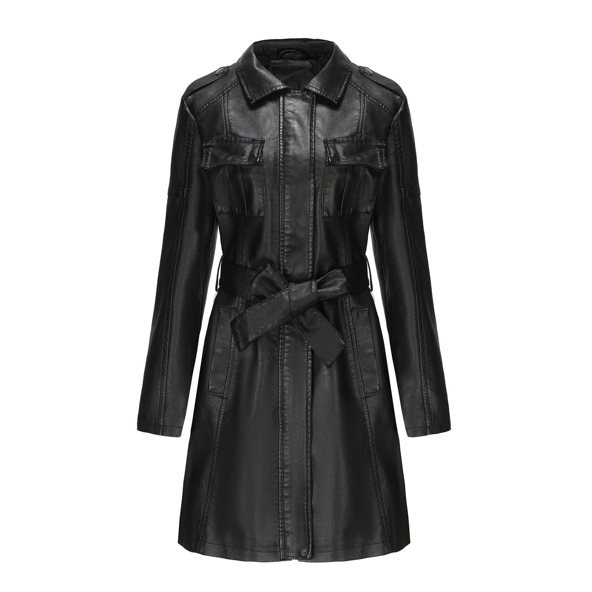 Women's Belted Coat — View 3
