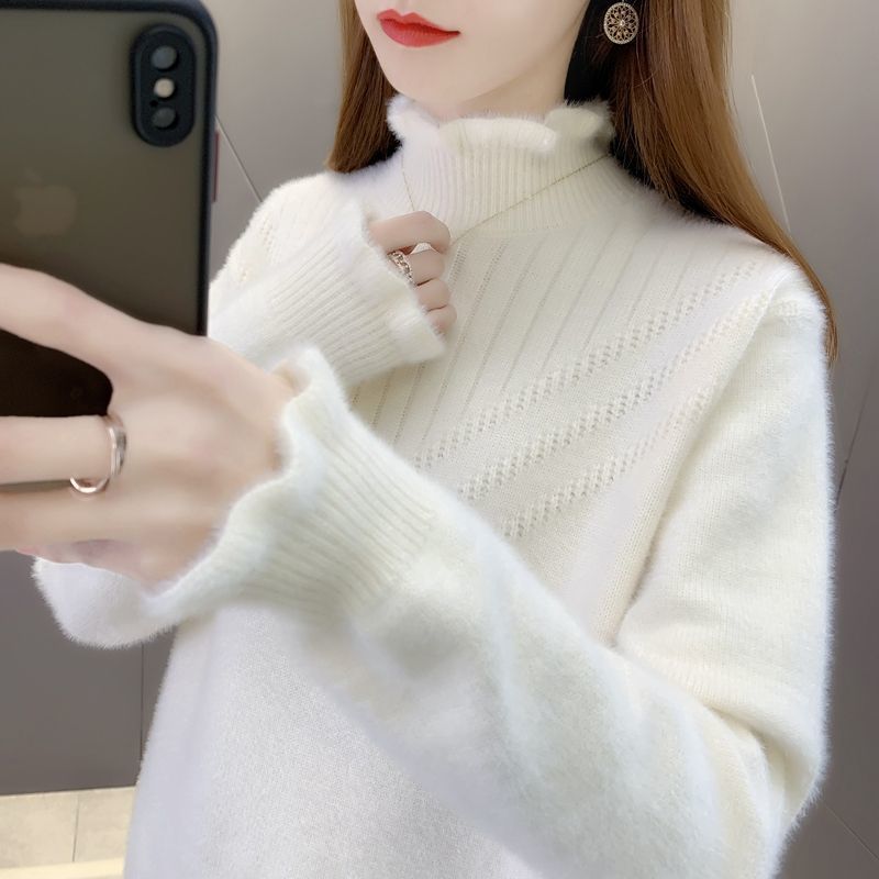 Women's Textured Turtleneck Sweater — View 6
