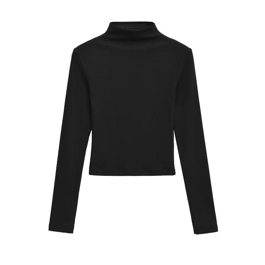 Women's Long Sleeve Turtleneck Sweater — View 7